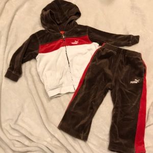 PUMA Boys New Warm Track Outfit Set size 18 months Nwt